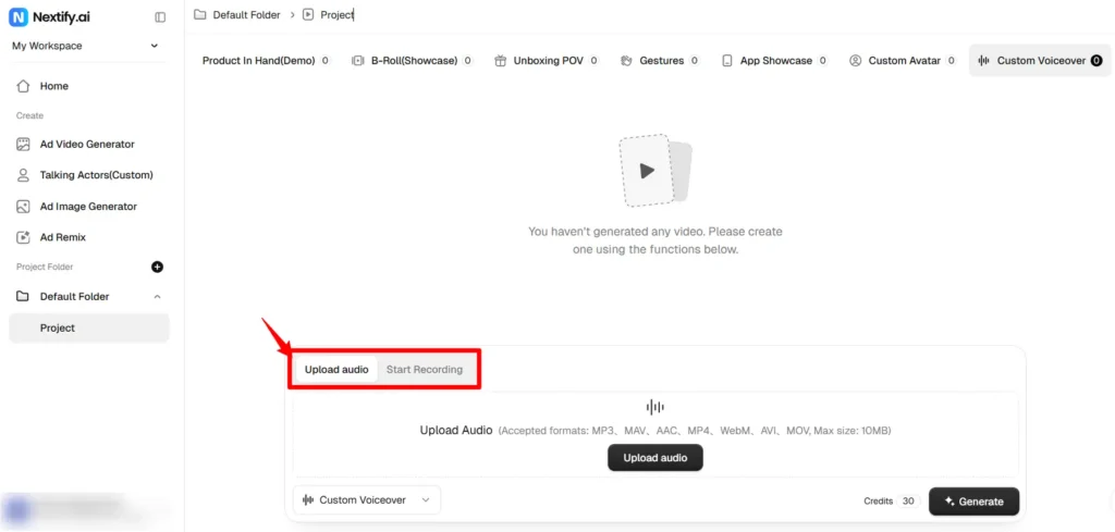 Choose Language and Voice in Nextify AI
