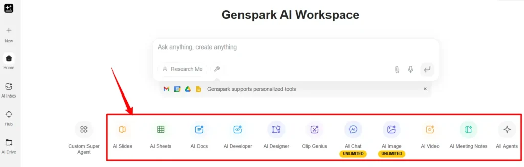 Genspark All in One AI Tools