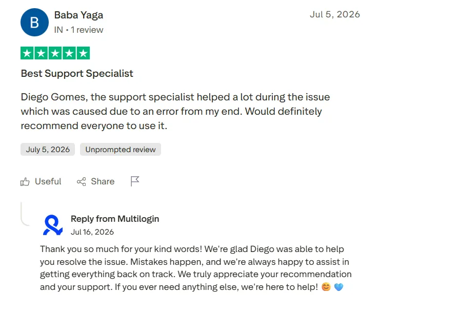 Multilogin Testimonials