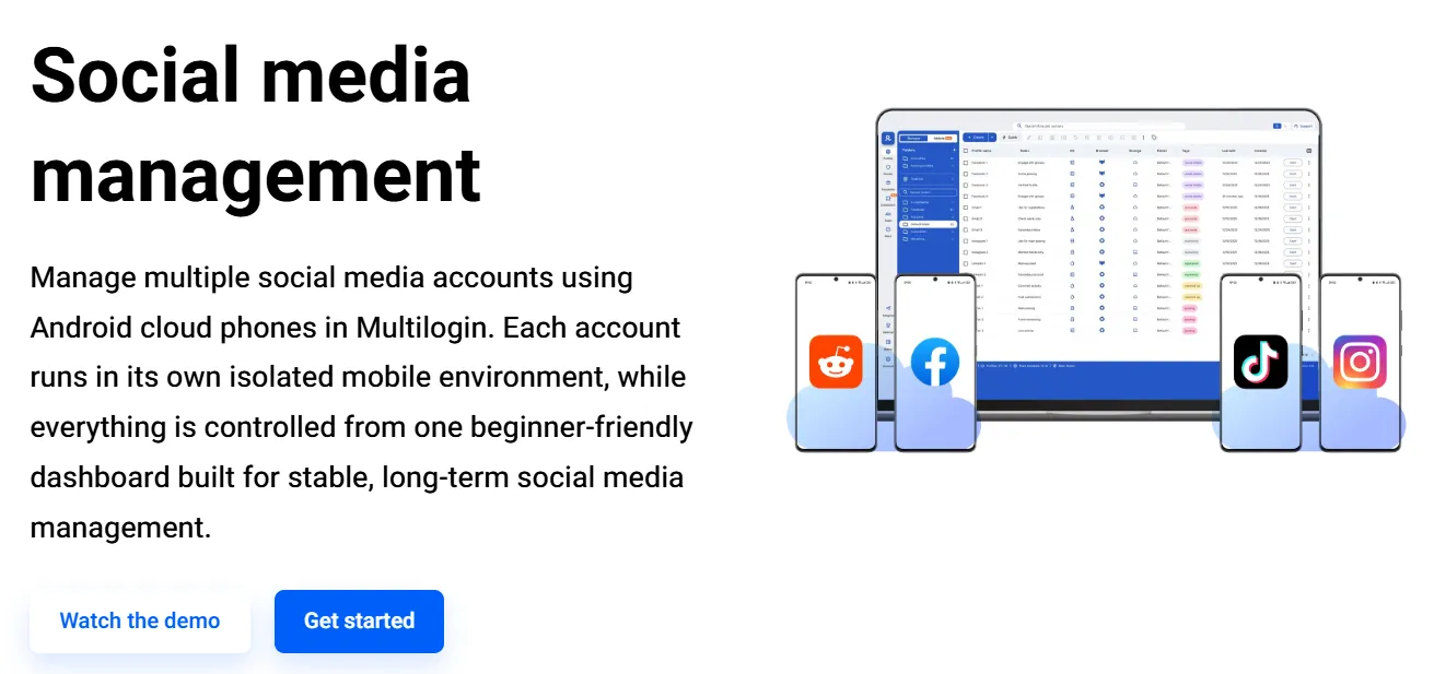 Multilogin for Social Media Management