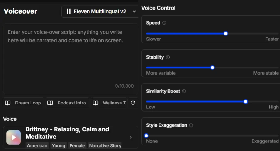 OpenArt AI Voiceover and Sound Effects