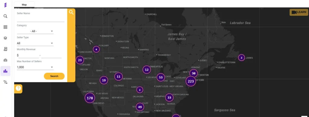 SmartScout Seller Map
