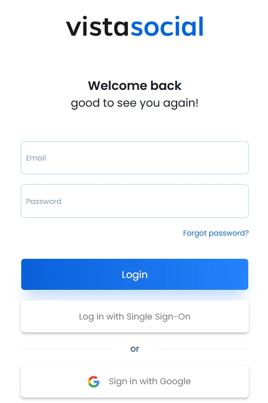 Create Vista Social Account
