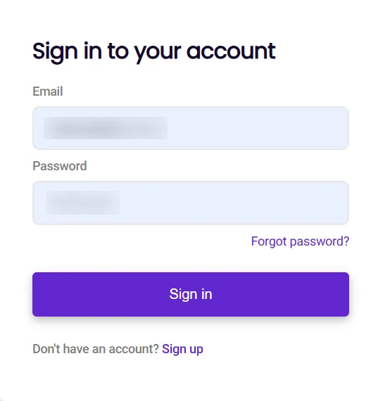 Log into SmartScout account