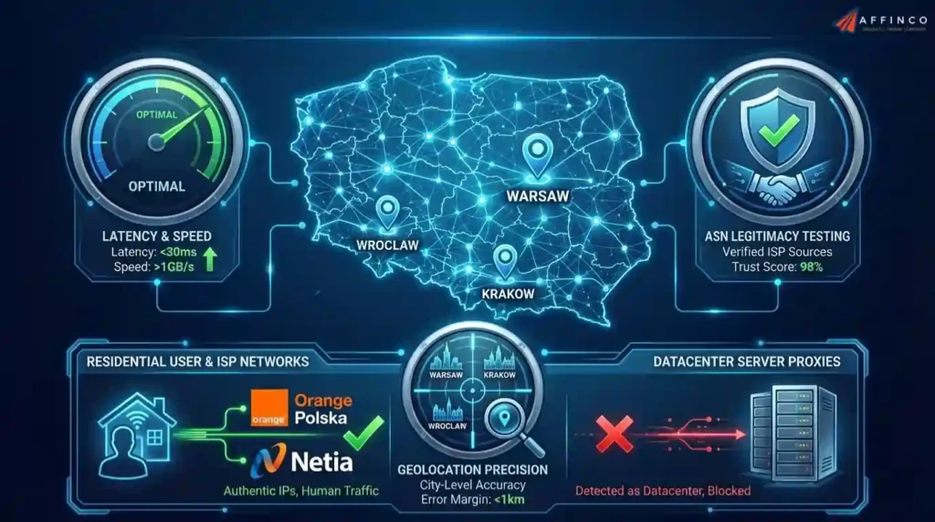 Poland proxies benchmark based on core ranking criteria