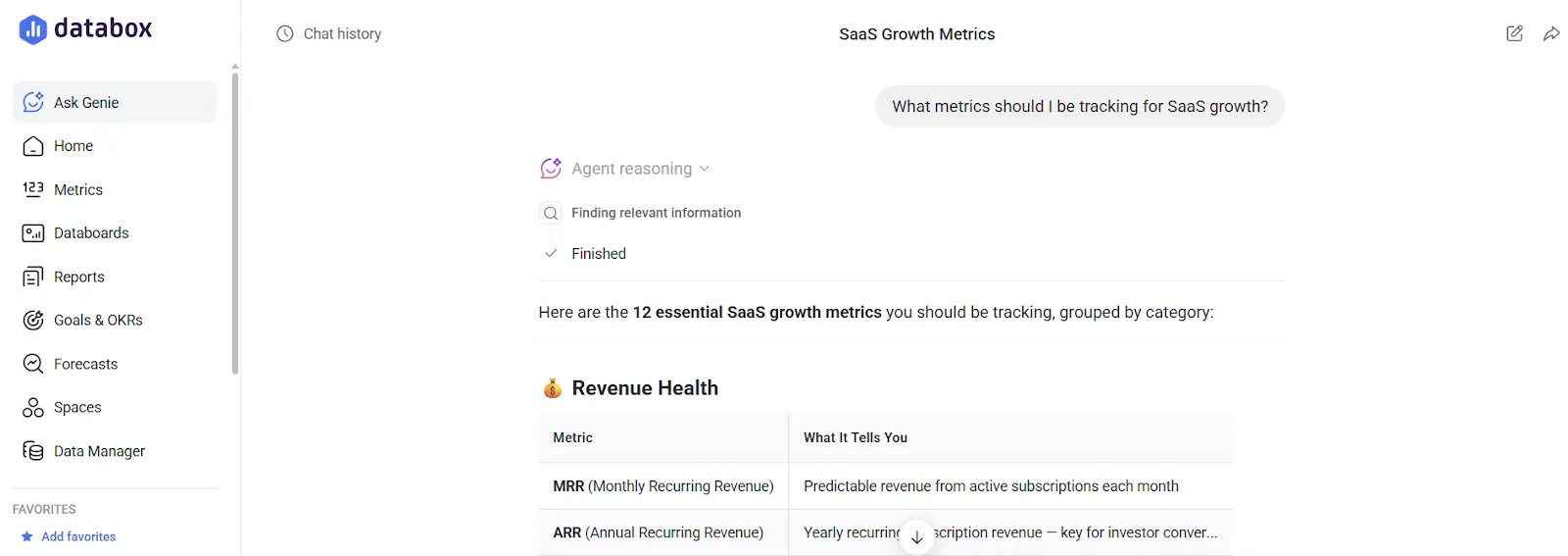 Databox Genie in Action