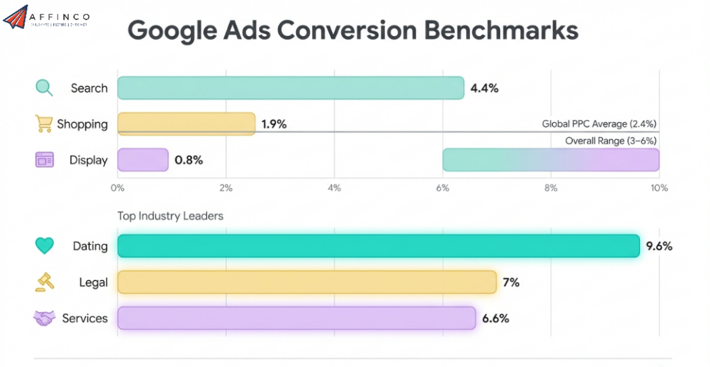 Google Ads Conversion Benchmarks