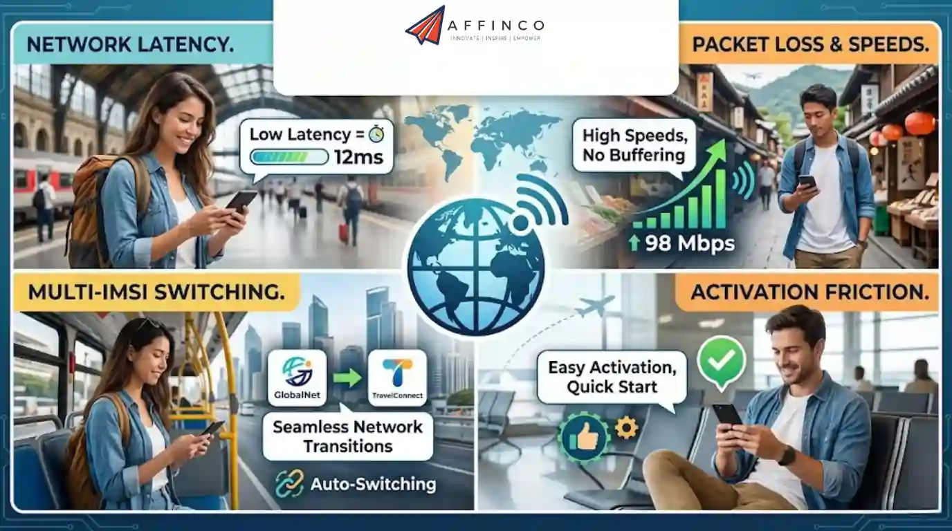 eSIM stress testing process for international travel