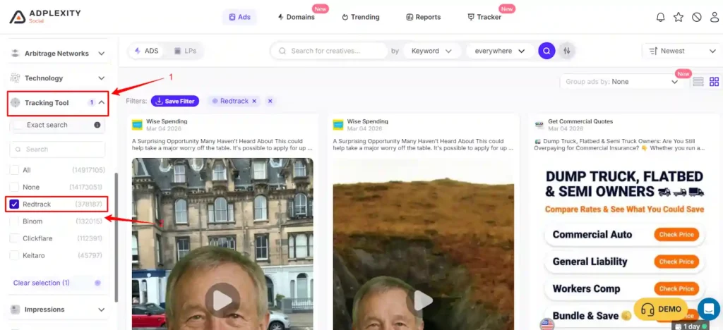 Adplexity Social Competitor Tracking