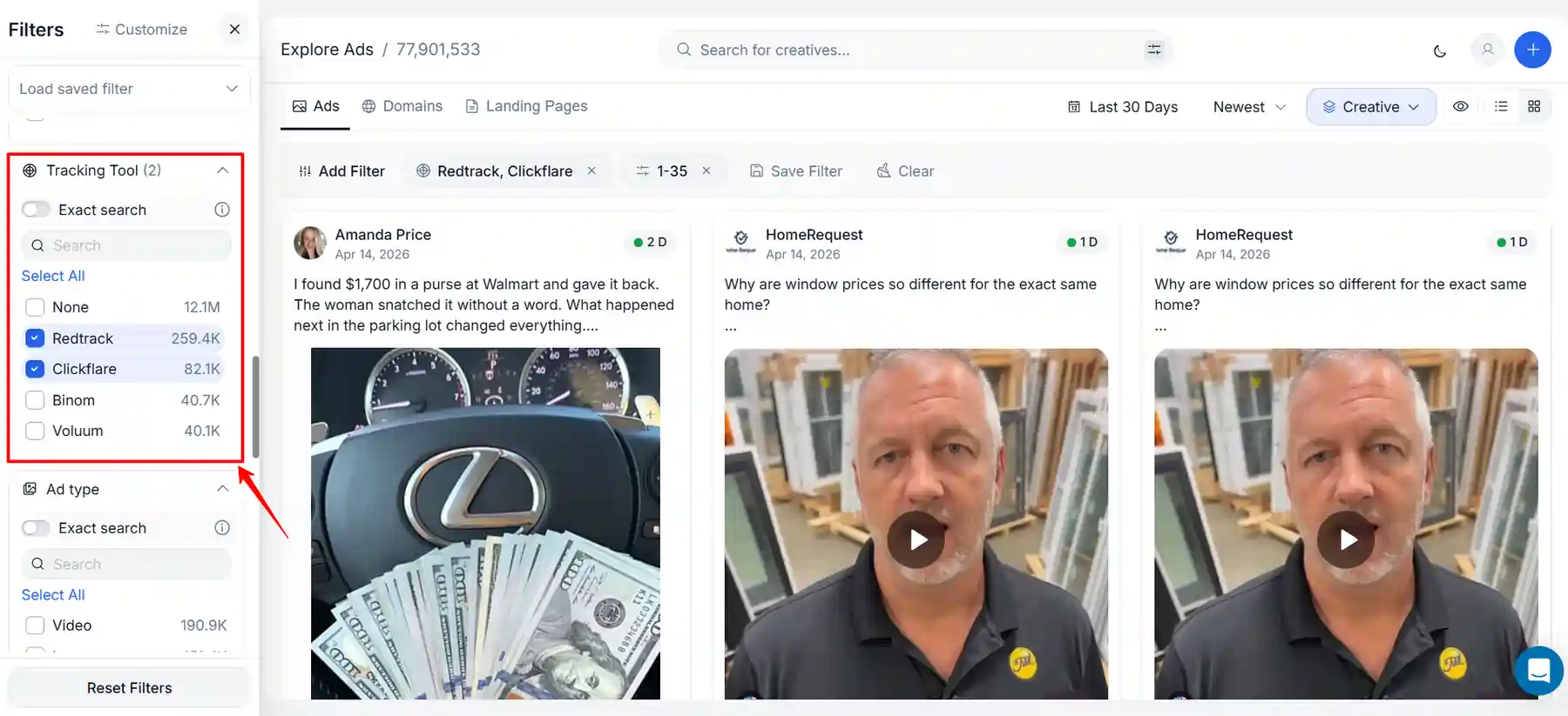 Adplexity Social Tracking Tool