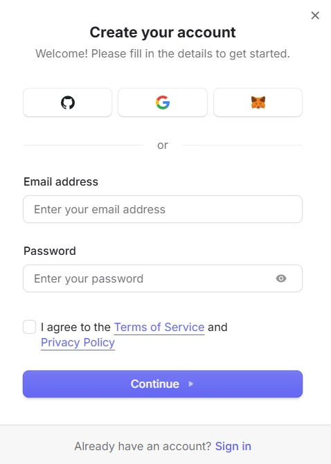 Create an account on Openrouter-ai