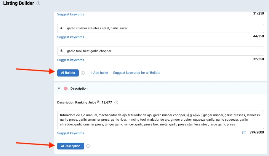 Data Dive Listing Builder