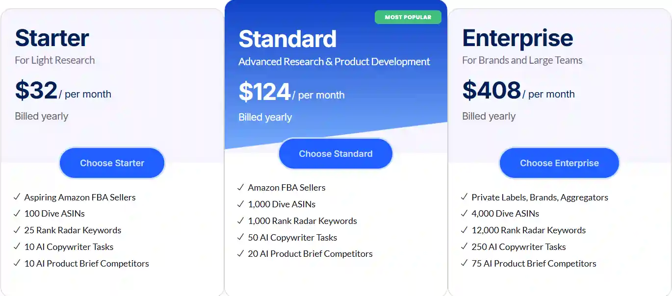 Data Dive Pricing & Plans