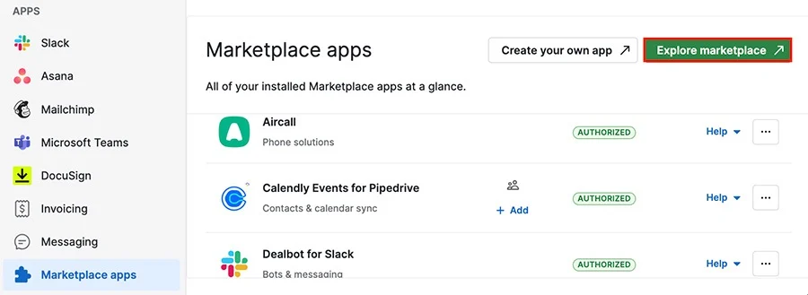 Marketplace Integrations