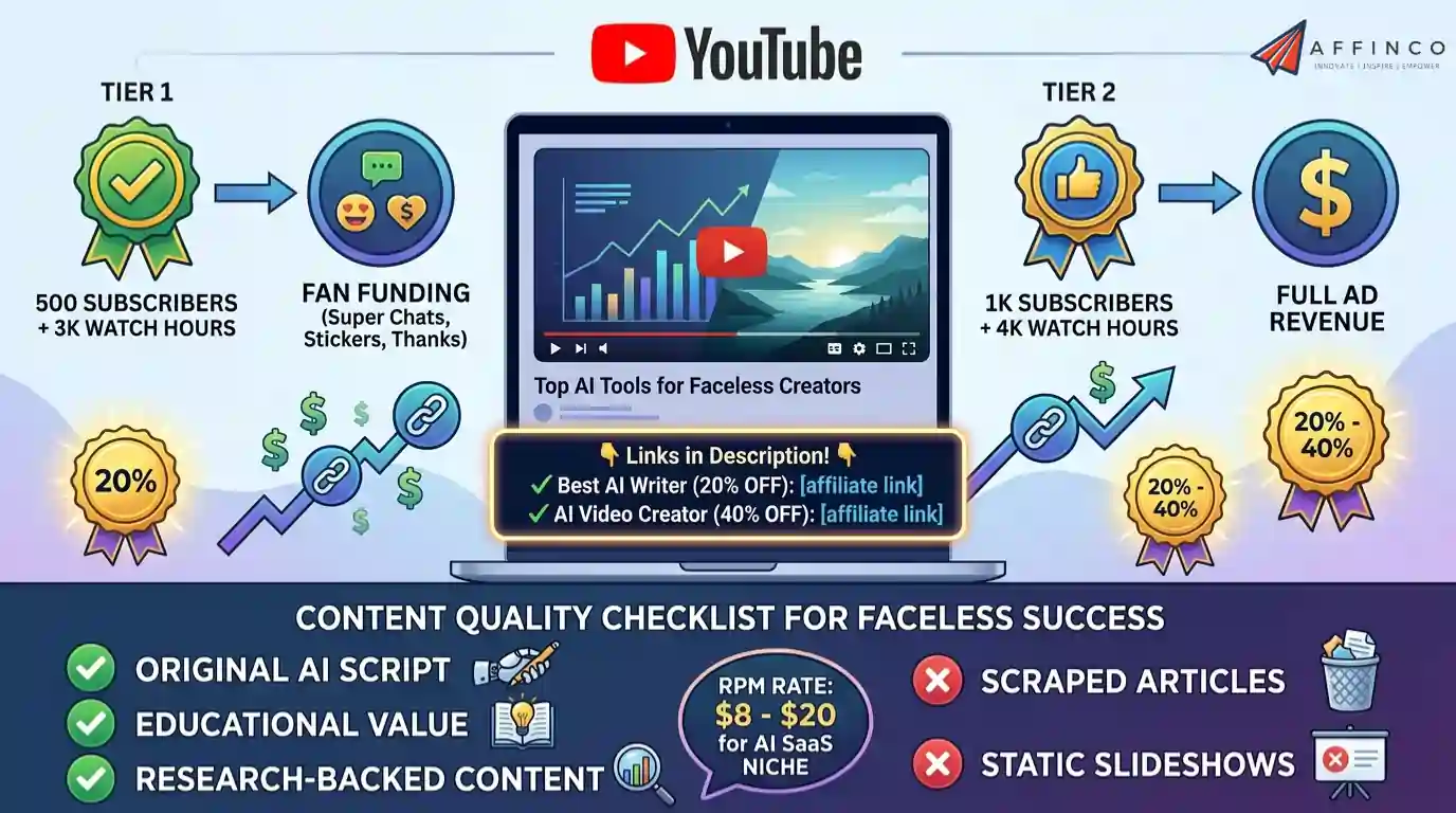 Monetise a Faceless YouTube Channel