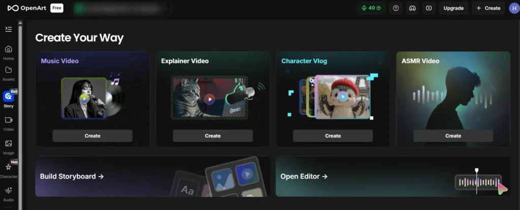 OpenArt One-Click Story