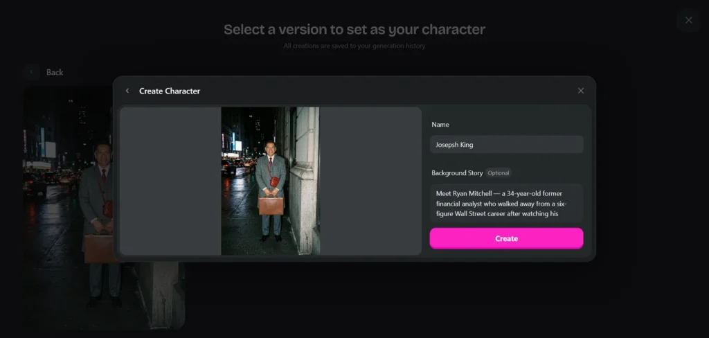Upload Image to Character Creator in OpenArt