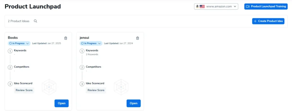 Helium 10 Product Launchpad
