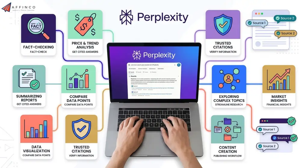 Perplexity AI used for fact-checking and research validation