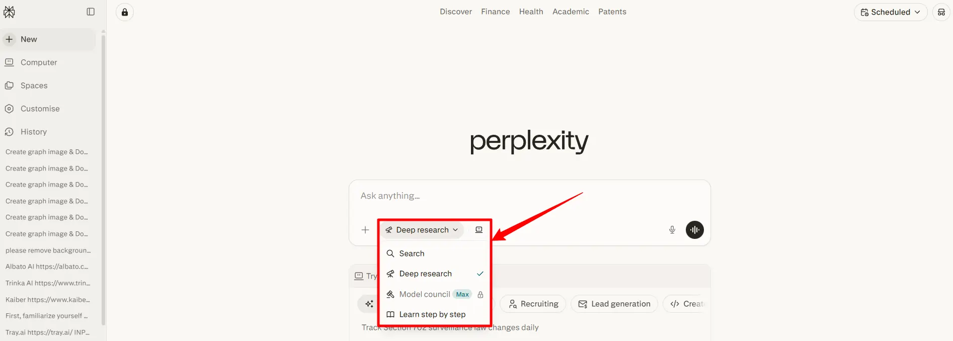 Perplexity Deep Research Ability