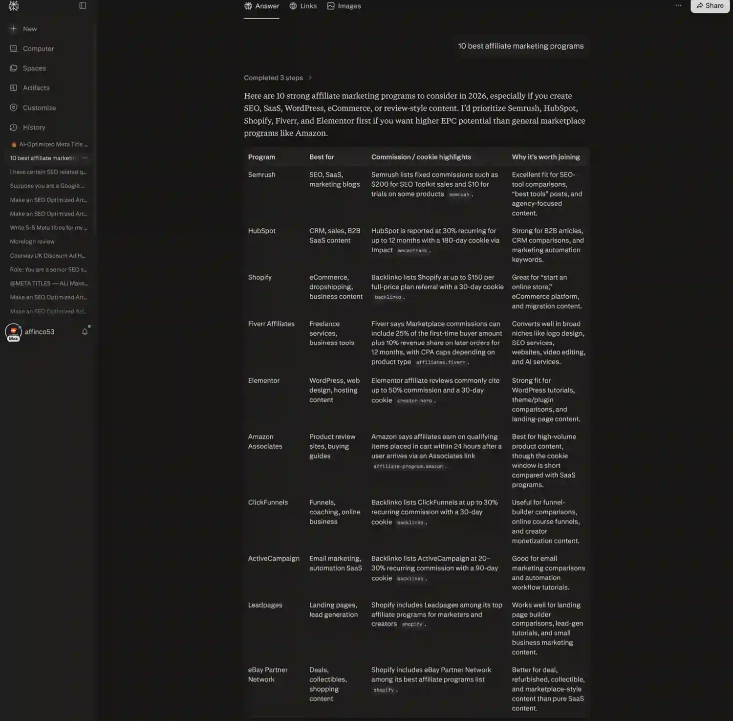 Perplexity Research Accuracy Test