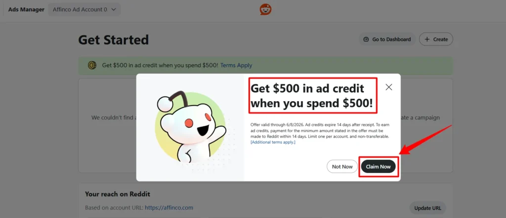 Redeem Reddit Ads Discount Coupon