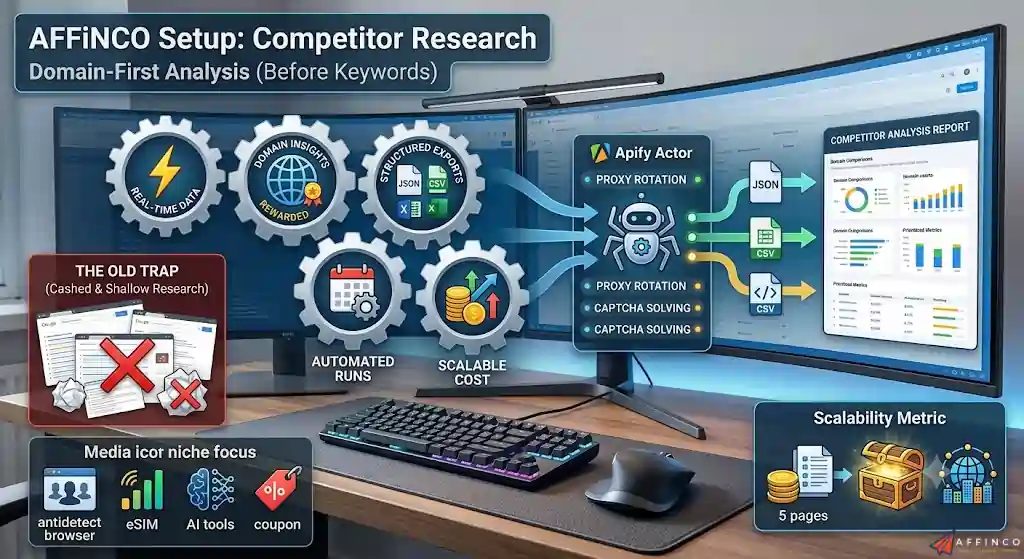 AFFiNCO SEO competitor research planning framework