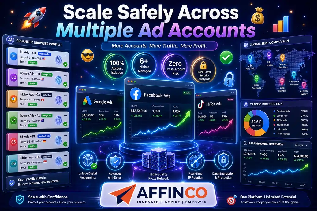 AdsPower Benefits for Affiliate Marketers