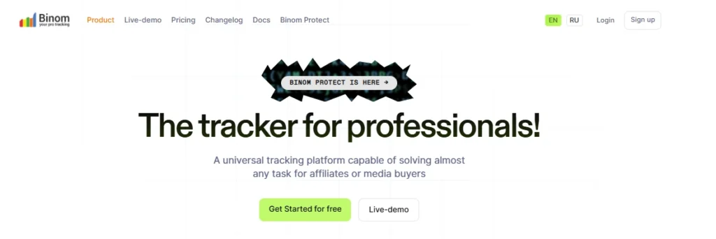 Binom Tracker
