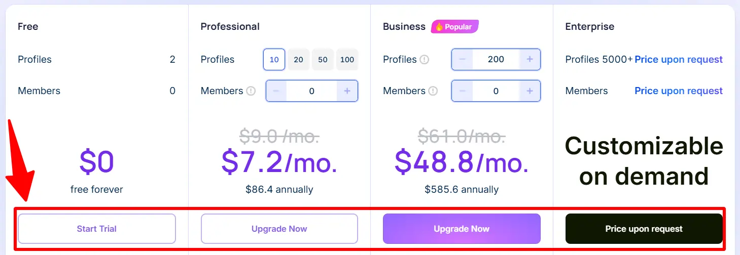 Choose AdsPower Pricing Plan to Redeem Discount