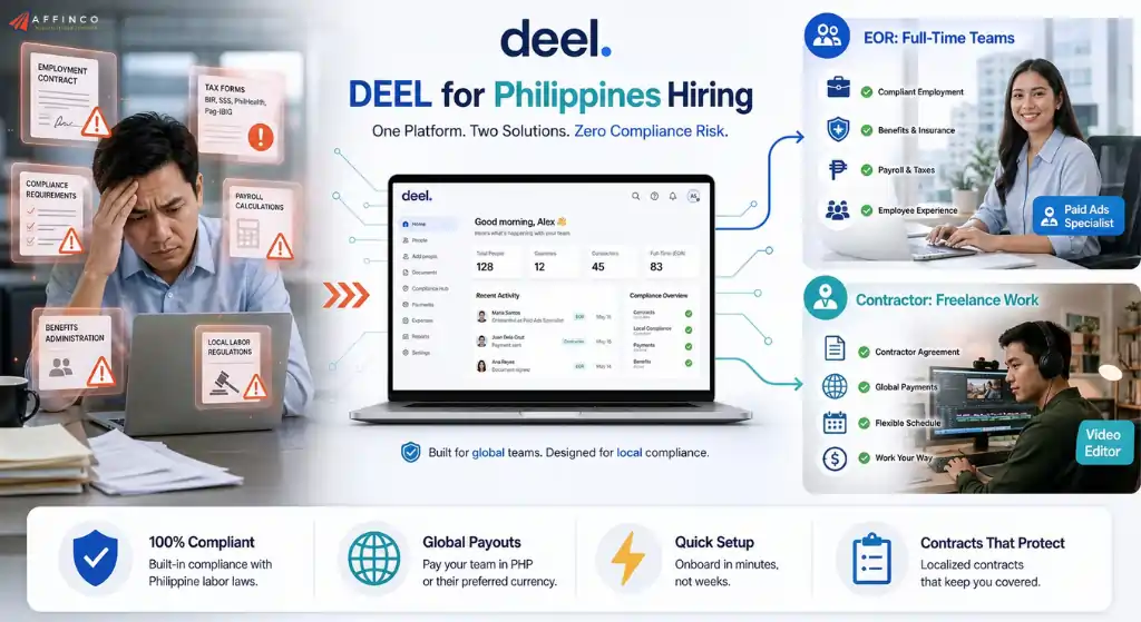 Deel EOR and contractor hiring support for agencies