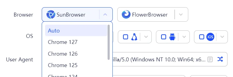 Engine Selection in Adspower Profile Creation