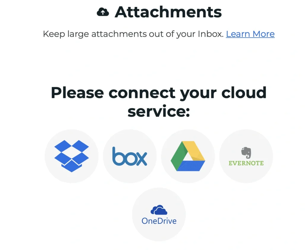 SaneAttachments SaneBox