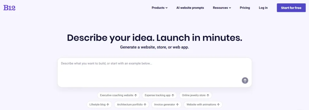 B12 AI Website Builder