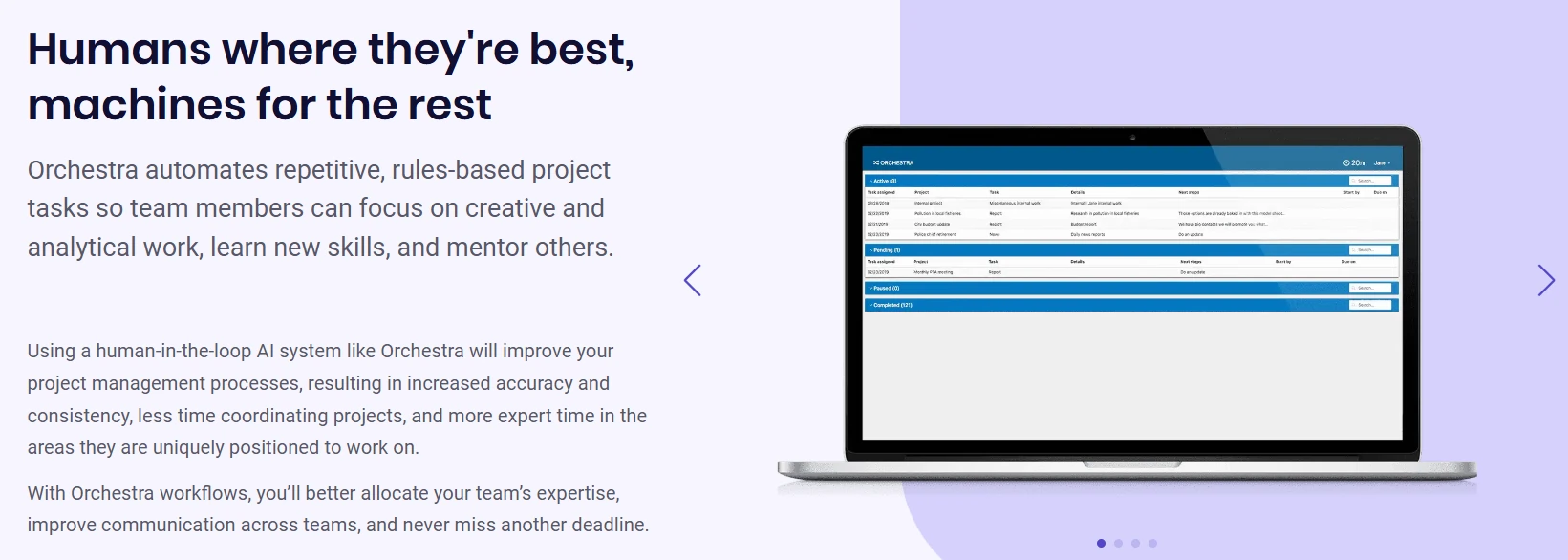 B12 AI Website Builder Orchestra feature