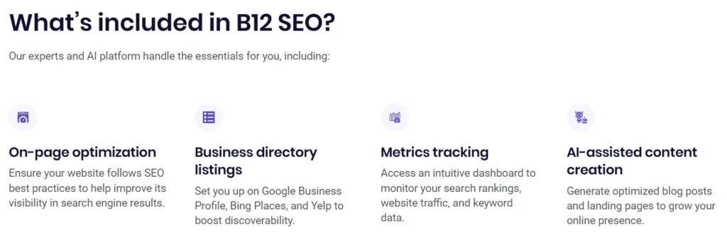 B12 On-Page SEO Tools and AI-assisted content creation