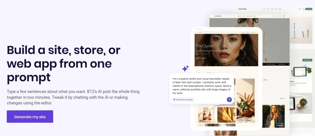 B12 Prompt To Site Generation