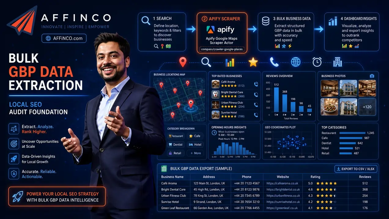Bulk GBP Data Extraction Process of Affinco