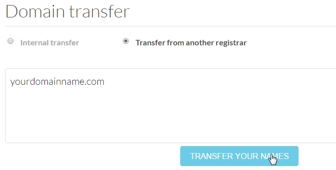 Domain Transfer to EuroDNS
