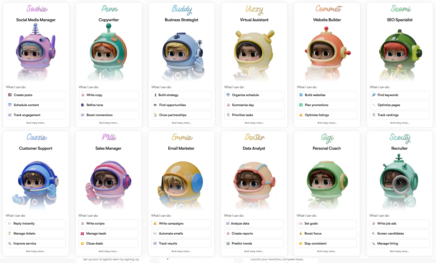 Multiple AI Agents of Sintra AI