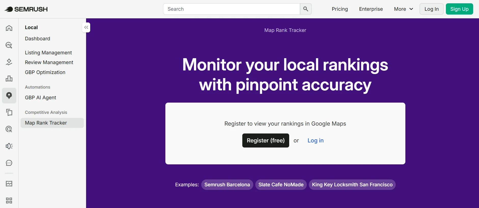 Semrush Map Rank Tracker