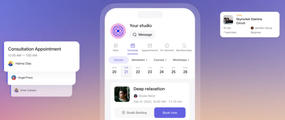 Class and Appointment Scheduling on One Momence Calendar