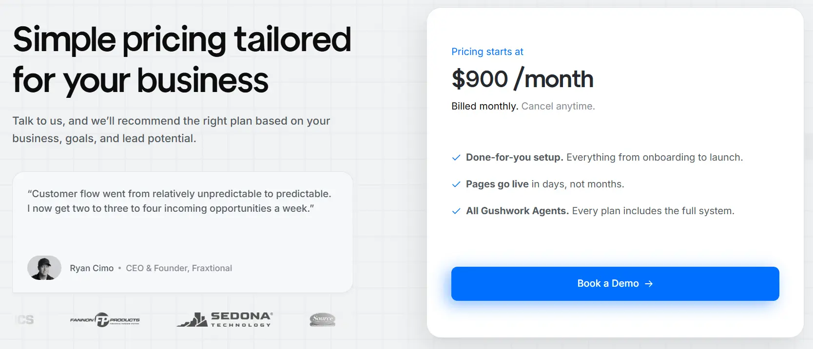 Gushwork Pricing