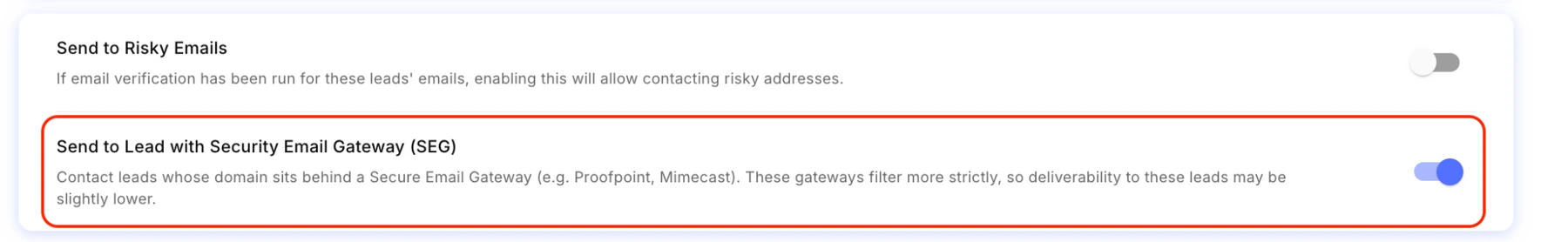 PlusVibe SEG detection