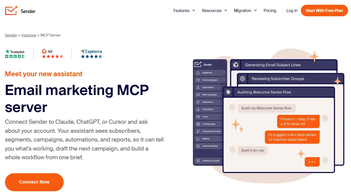 Sender MCP Server